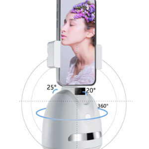 Telefono laikiklis su 360° veido sekimu P2S baltos spalvos - Image 6