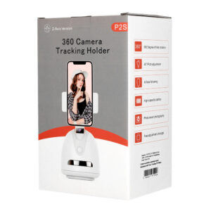 Telefono laikiklis su 360° veido sekimu P2S baltos spalvos - Image 7