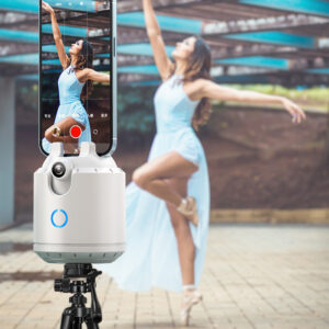 Telefono laikiklis su 360° veido sekimu P3 baltos spalvos - Image 4