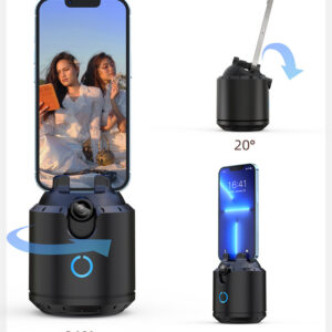 Telefono laikiklis su 360° veido sekimu P3 juodos spalvos - Image 4