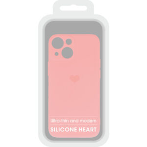 Vennus silikoninis Heart dėklas skirtas Apple iPhone 14 Plus design 1 rožinės spalvos - Image 6