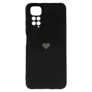 Vennus silikoninis Heart dėklas skirtas Xiaomi Redmi Note 11 Pro/Note 11 Pro 5G design 1 juodos spalvos - Image 4