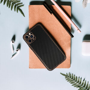 Tel Protect Leather Carbon dėklas skirtas Apple iPhone 11 Pro juodos spalvos - Image 5