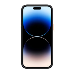 Tel Protect Magnetic Carbon dėklas skirtas Apple iPhone 12/12 Pro juodas-oranžinis - Image 3