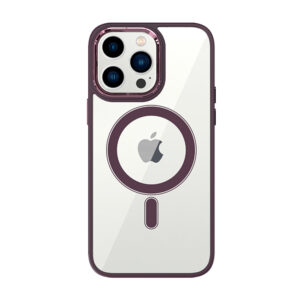 Tel Protect Magnetic Clear dėklas skirtas Apple iPhone 11 vyšnių spalvos - Image 2