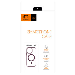 Tel Protect Magnetic Clear dėklas skirtas Apple iPhone 13 Pro vyšnių spalvos - Image 7