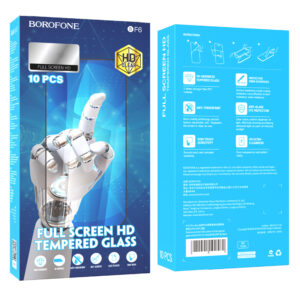 Borofone Apsauginis stiklas BF6 Diamond Armor Full Screen HD skirtas Apple iPhone 14/13/13 Pro - 10 vnt - Image 9