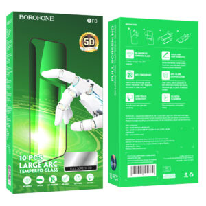 Borofone Apsauginis stiklas BF8 Diamond Armor Full Screen 5D Large Arc skirtas Apple iPhone 14 Pro - 10 vnt - Image 9