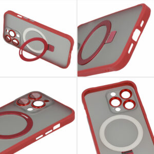 Tel Protect Magical Magsafe Stand dėklas skirtas Apple iPhone 13 raudonos spalvos - Image 6