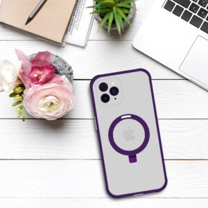 Tel Protect Magical Magsafe Stand dėklas skirtas Apple iPhone 11 Pro Max violetinės spalvos - Image 5
