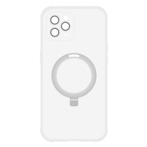 Tel Protect Magical Magsafe Stand dėklas skirtas Apple iPhone 11 Pro Max sidabro spalvos - Image 4