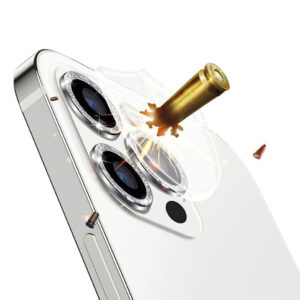 Apsauginis stiklas HARD DIAMOND skirtas kamerai (lešiui) Apple iPhone 13 Pro/13 Pro Max silver (3 vnt) - Image 4