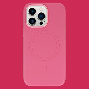 MagSafe Leather dėklas skirtas Apple iPhone 15 Plus rožinės spalvos - Image 7