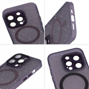 Tel Protect Magnetic Splash Frosted dėklas skirtas Apple iPhone 15 Pro Max violetinės spalvos - Image 6