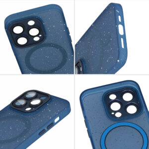 Tel Protect Magnetic Splash Frosted dėklas skirtas Apple iPhone 15 Pro Max mėlynos spalvos - Image 6