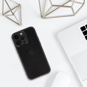 Protective Lens dėklas skirtas Apple iPhone 15 Plus juodas skaidrus - Image 5