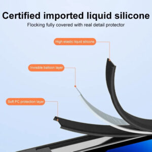 Soft Silicone Lens dėklas skirtas Apple iPhone 12 baltos spalvos - Image 5
