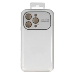 Soft Silicone Lens dėklas skirtas Apple iPhone 12 baltos spalvos - Image 6
