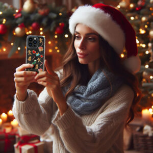 Tel Protect Christmas dėklas skirtas Samsung S23 Ultra Design 2 Clear - Image 5