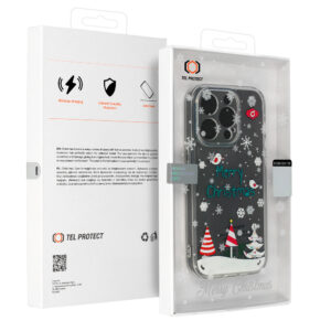 Tel Protect Christmas dėklas skirtas Apple iPhone 13 Pro Max Design 4 Clear - Image 6