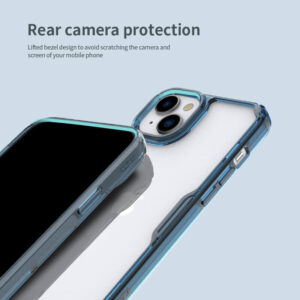Nillkin Nature Pro TPU dėklas telefonui Apple iPhone 15 Plus transparent-mėlynos spalvos - Image 7