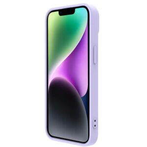 Nillkin CamShield Silky silikoninis dėklas telefonui Apple iPhone 15 Plus violetinės spalvos - Image 5