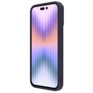 Nillkin CamShield Silky silikoninis dėklas telefonui Apple iPhone 15 Pro Max dark violetinės spalvos - Image 4