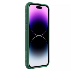 Nillkin CamShield Pro PC+TPU dėklas telefonui Apple iPhone 15 Pro Max žalios spalvos - Image 3
