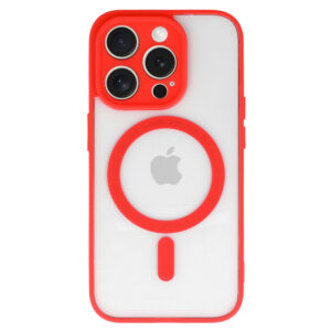 Acrylic Color Magsafe dėklas skirtas Apple iPhone 12 Pro raudonos spalvos - Image 2