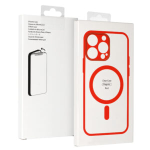 Acrylic Color Magsafe dėklas skirtas Apple iPhone 12 Pro raudonos spalvos - Image 6