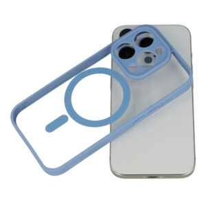 Acrylic Color Magsafe dėklas skirtas Apple iPhone 13 Pro Max light mėlynos spalvos - Image 4