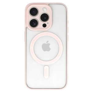 Acrylic Color Magsafe dėklas skirtas Apple iPhone 15 Plus light rožinės spalvos - Image 2