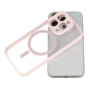 Acrylic Color Magsafe dėklas skirtas Apple iPhone 15 Plus light rožinės spalvos - Image 4