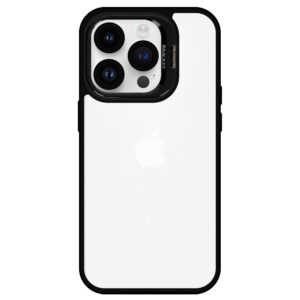 Tel Protect Kickstand dėklas + apsauginis stiklas kamerai (lens) skirtas Apple iPhone 15 Plus juodos spalvos - Image 3