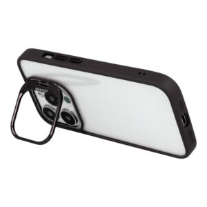 Tel Protect Kickstand dėklas + apsauginis stiklas kamerai (lens) skirtas Apple iPhone 15 Plus juodos spalvos - Image 6