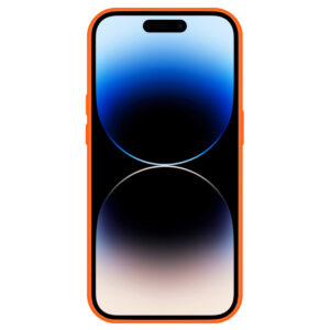 Tel Protect Kickstand dėklas + apsauginis stiklas kamerai (lens) skirtas Apple iPhone 15 Plus oranžinės spalvos - Image 4