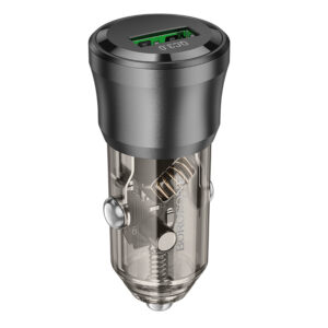 Borofone automobilinis įkroviklis BZ23 Noble - USB - QC 3.0 18W 3A juodos spalvos - Image 3