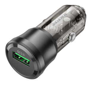 Borofone automobilinis įkroviklis BZ23 Noble - USB - QC 3.0 18W 3A juodos spalvos - Image 4