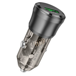 Borofone automobilinis įkroviklis BZ23 Noble - USB - QC 3.0 18W 3A juodos spalvos - Image 5