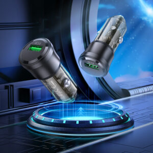 Borofone automobilinis įkroviklis BZ23 Noble - USB - QC 3.0 18W 3A juodos spalvos - Image 8