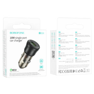 Borofone automobilinis įkroviklis BZ23 Noble - USB - QC 3.0 18W 3A juodos spalvos - Image 9