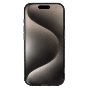 Glitter Magsafe dėklas skirtas Apple iPhone 12 black skaidrus - Image 3