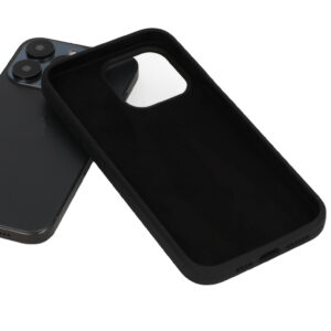 Silikoninis Lite dėklas skirtas Apple iPhone 15 Plus juodos spalvos - Image 4
