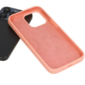 Silikoninis Lite dėklas skirtas Samsung Galaxy A12/M12 persikų spalvos - Image 4
