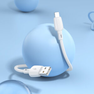 Borofone kabelis BX93 Super Power - USB į Lightning - PD 20W 0,25 metras baltos spalvos - Image 7