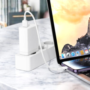 Borofone kabelis BX93 Super Power - USB į Lightning - PD 20W 0,25 metras baltos spalvos - Image 8