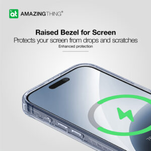 Amazing Thing Titan Pro Mag Wallet dėklas telefonui 10FT IP156.1PTWBU Apple iPhone 15 Pro mėlynos spalvos su stoveliu - Image 6