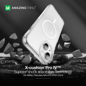 Amazing Thing Titan Edge Mag dėklas telefonui 15FT IP156.7TEMCL Apple iPhone 15 Plus skaidrus - Image 9