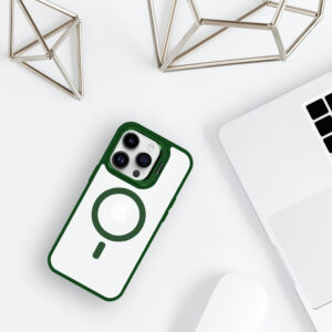 Tel Protect Kickstand Magsafe dėklas skirtas Apple iPhone 13 žalios spalvos - Image 6