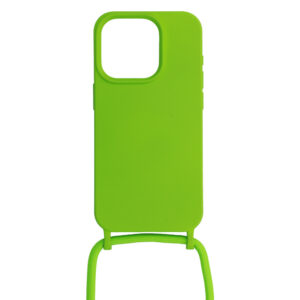 Strap silikoninis dėklas skirtas Apple iPhone 14 Pro design 1 žalios spalvos - Image 2